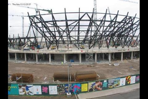 The latest photo of the Olympic Stadium taken from the second of two ParkCams located on site